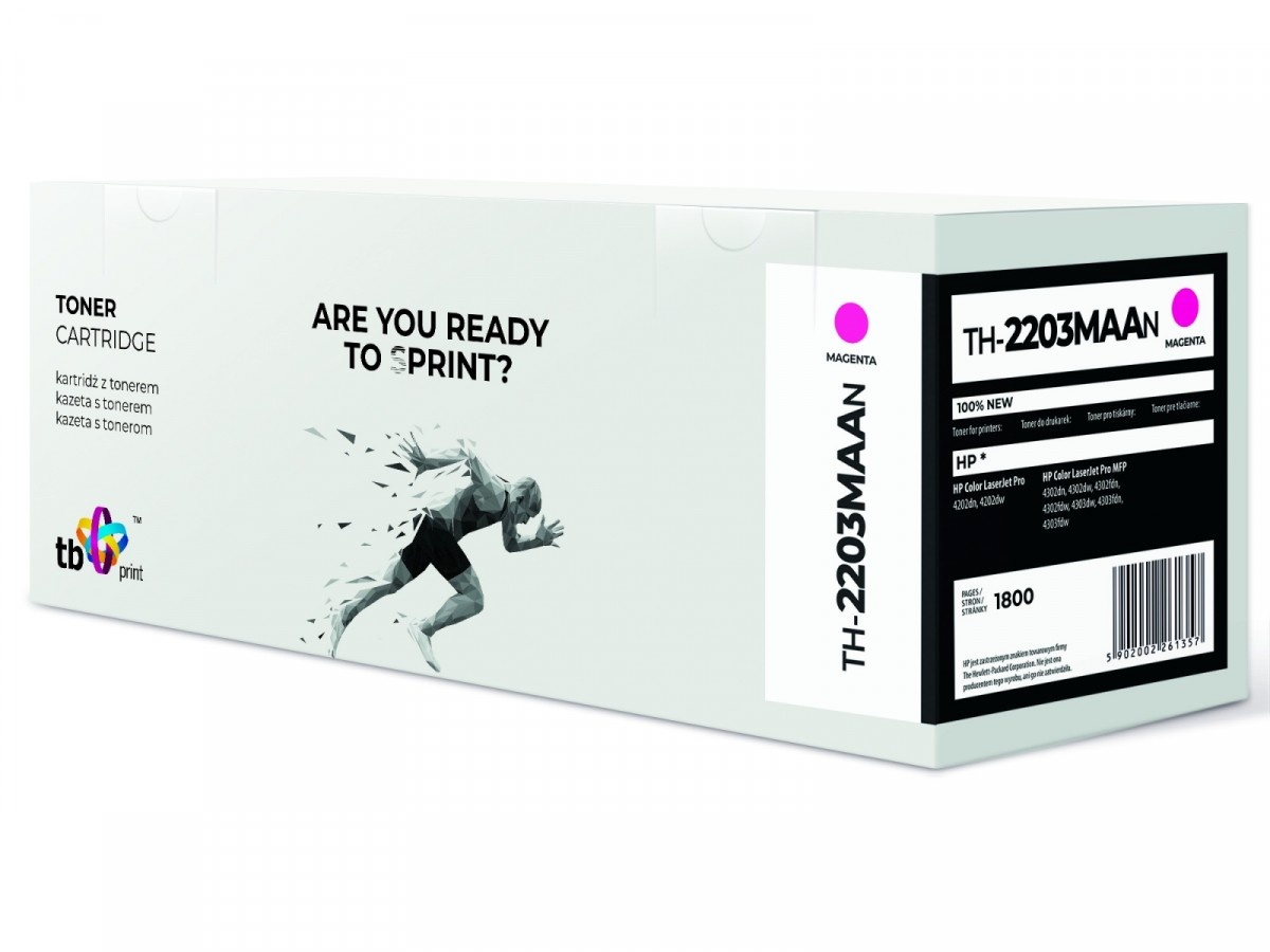 TB Print tooner for HP Color LaserJet Pro 4202 W2203A TH-2203MAAN 100% new magenta