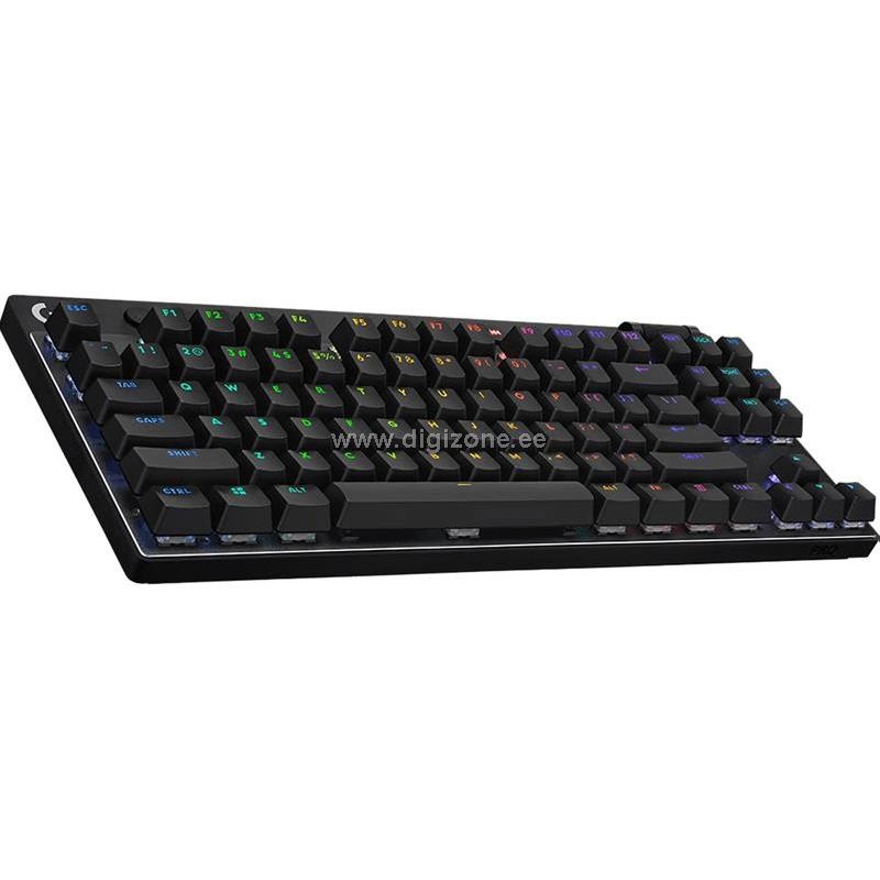 Logitech klaviatuur Pro X TKL US (W), must