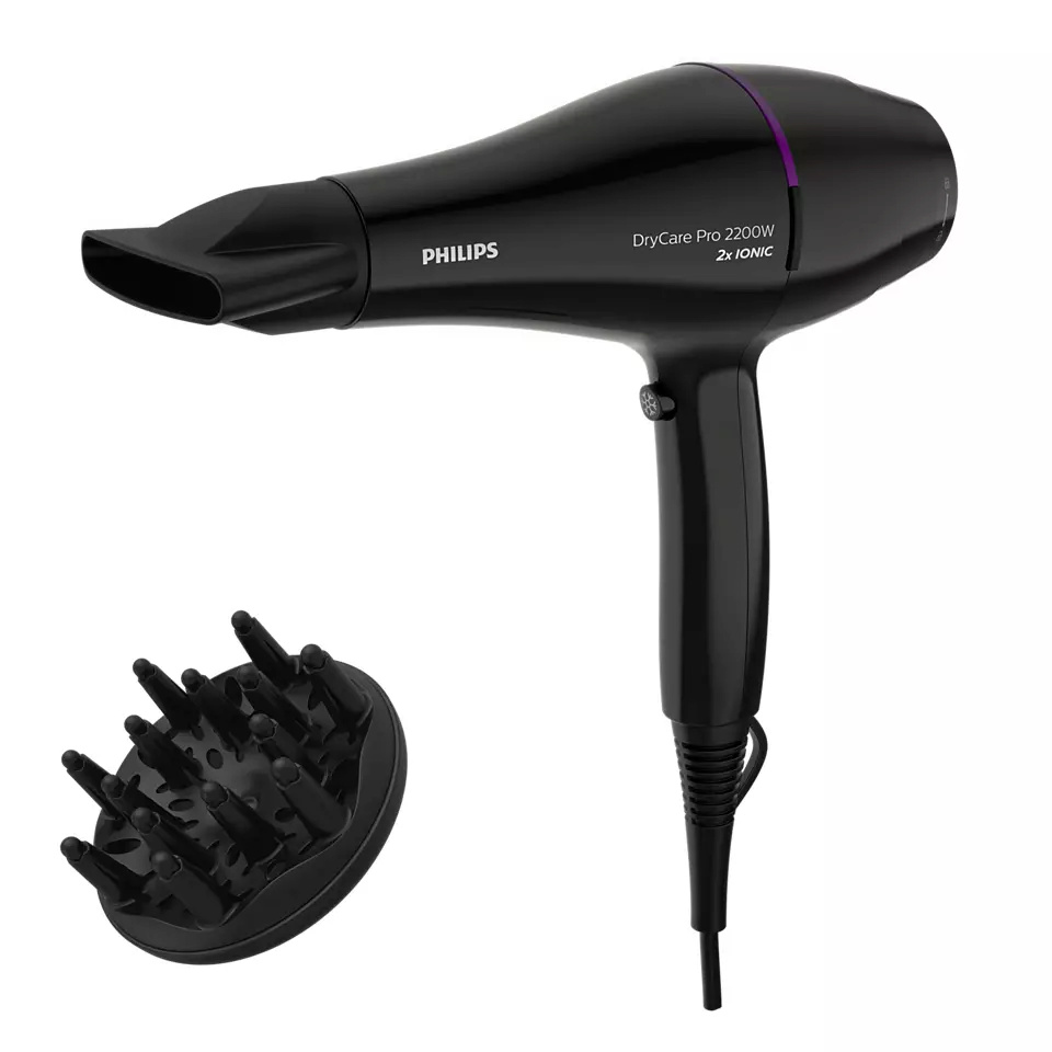 Philips föön BHD274/00 DryCare Pro Hair Dryer, must