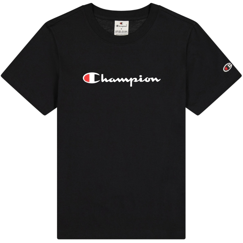 Champion T-särk naistele SS Tee must 117534 KK001 suurus L