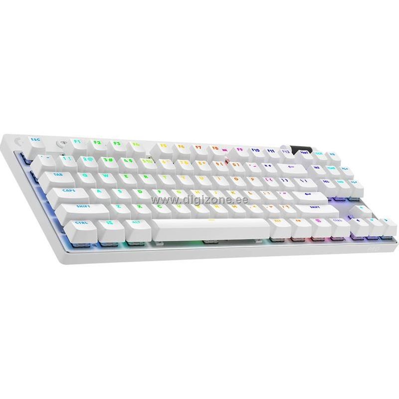 Logitech klaviatuur Pro X TKL US (W), valge