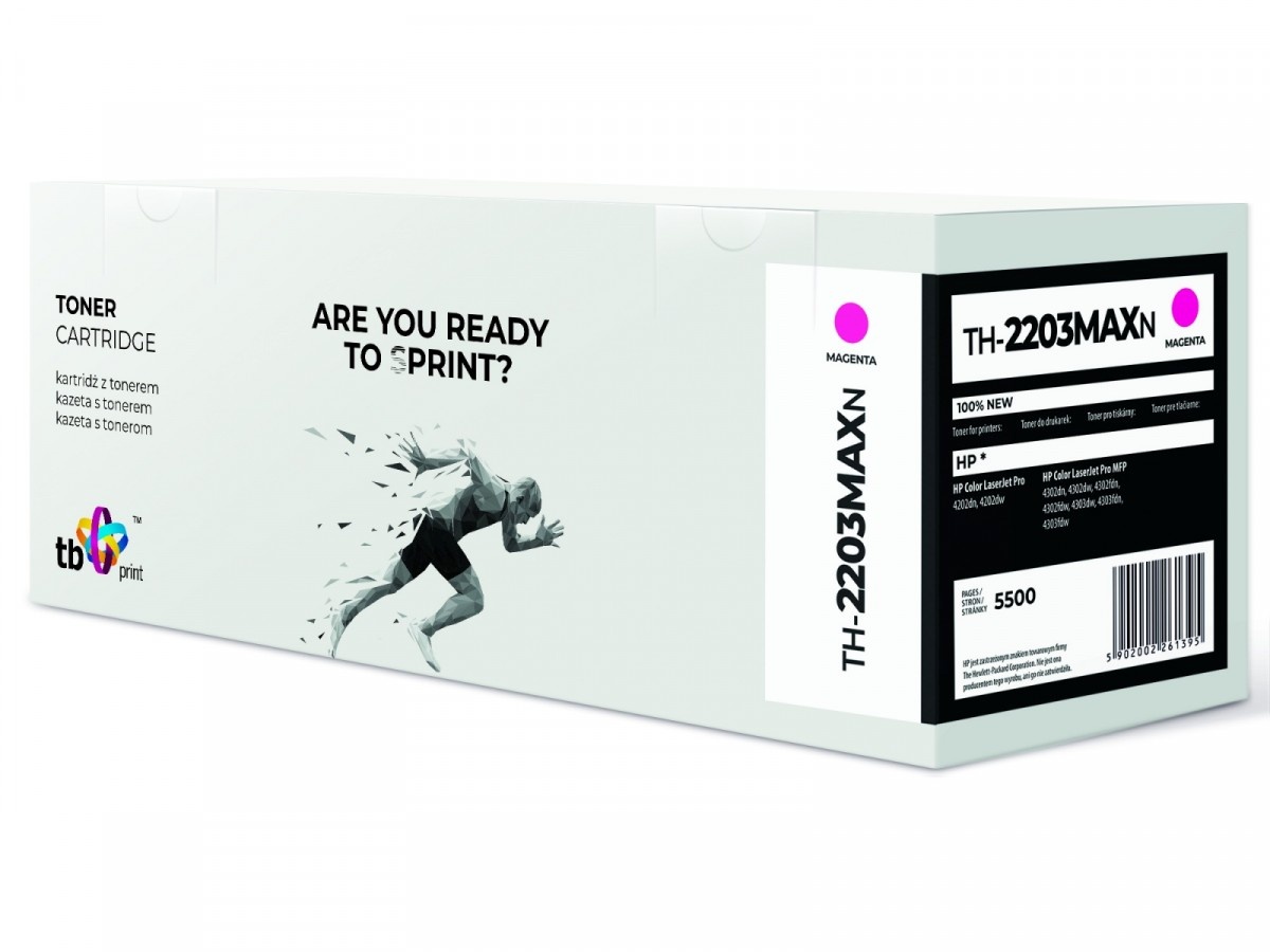 TB Print tooner for HP Color LaserJet Pro 4202 W2203X TH-2203MAXN 100% new magenta