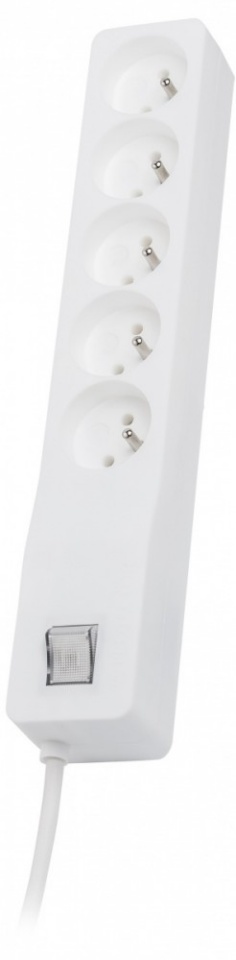 Lestar pikendusjuhe Listwa przeciwprzepięciowa ZX 510, 1L, 1,5m, biała