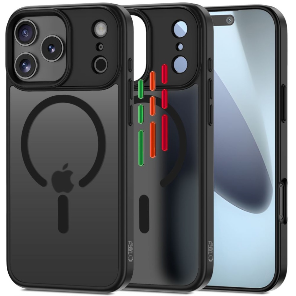 Tech-Protect MAGMAT XT 4-SET MagSafe iPhone 17 Pro MATTE Black