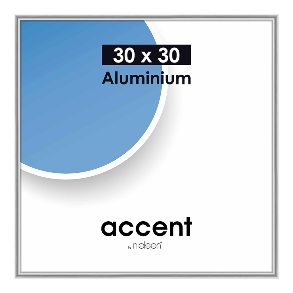 Nielsen Design pildiraam 54123 Accent Glossy hõbedane 30x30 cm