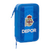R. C. Deportivo de La Coruña kahe sahtliga pinal sinine 12.5x19.5x4cm 28-osaline