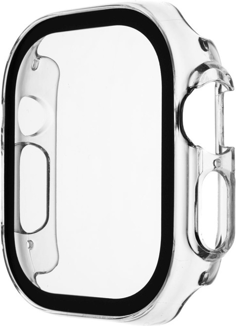 Fixed kaitseklaas Puhas kaitseümbris Apple Watch 49mm, läbipaistev
