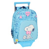 Snoopy ratastega koolikott Love sinine 26x11x67cm 26x34x11cm