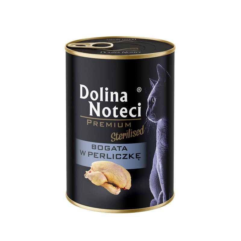 Dolina Noteci kassitoit Premium Sterilised Rich in Guinea Fowl, 400g