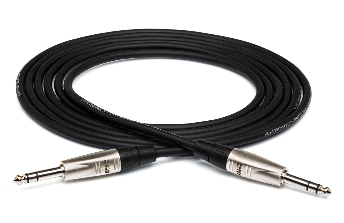 Hosa HSS-005 Pro seeria ühenduskaabel, tasakaalustatud 2x TRS, umbes 1,5 m (5 jalga)