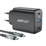 Acefast seinalaadija A17, 65W GaN + kabel USB-C must