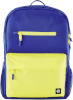 HP sülearvutikott Campus 15.6 Backpack - 17 Liter Capacity - Bright Dark sinine, Lime