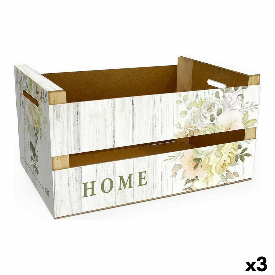Confortime kaanega säilituskarp Home (3tk) (44x24,5x23cm)
