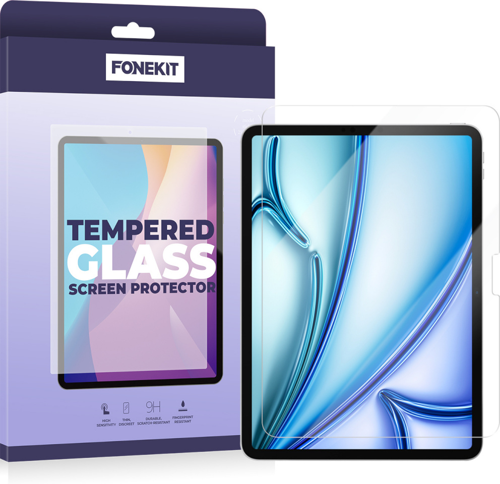 FoneKit kaitseklaas Tempered Glass, Apple iPad Air 6 2024 (10,9")