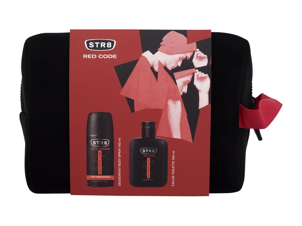 STR8 komplekt Red Code EDT 100ml + Deodorant 150ml + Bag, meestele