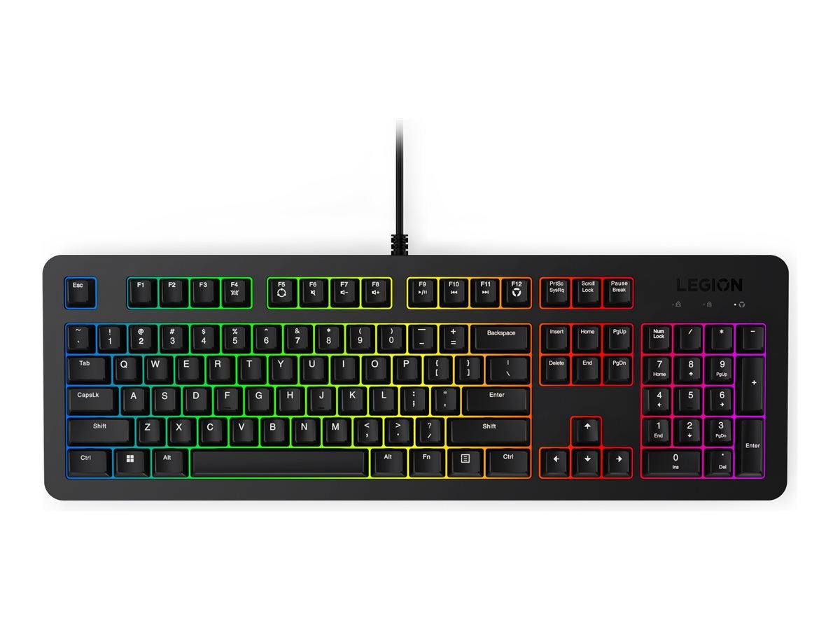 Lenovo klaviatuur Gaming Keyboard | Legion K310 RGB | Keyboard | Wired | US English | must | USB 2.0 | Membrane
