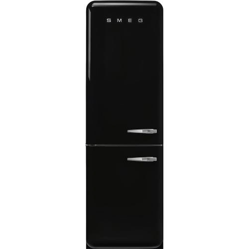 Smeg külmik FAB32LBL6 50-ndate stiil, 196cm, 234/97 l, 35dB, elektrooniline juhtimine, NoFrost, must