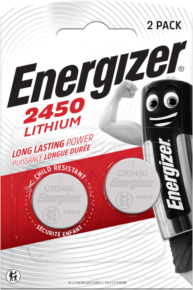 Energizer patarei Energizer Lithium CR2450 BP2