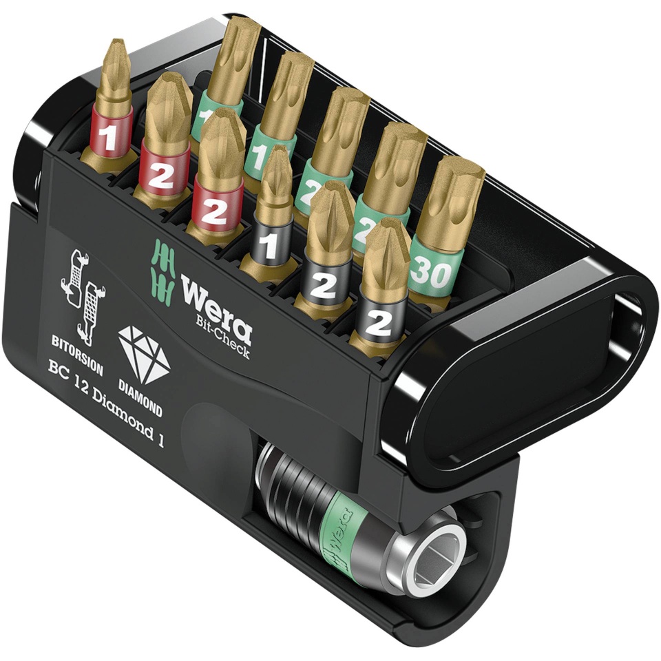 Wera kruvikeerajate komplekt Bit-Check 12 Diamond 1 Bit-Check