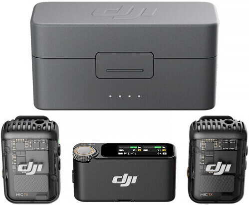 DJI juhtmevaba mikrofonisüsteem Mic 2 (2TX + 1RX + laadimiskarp)