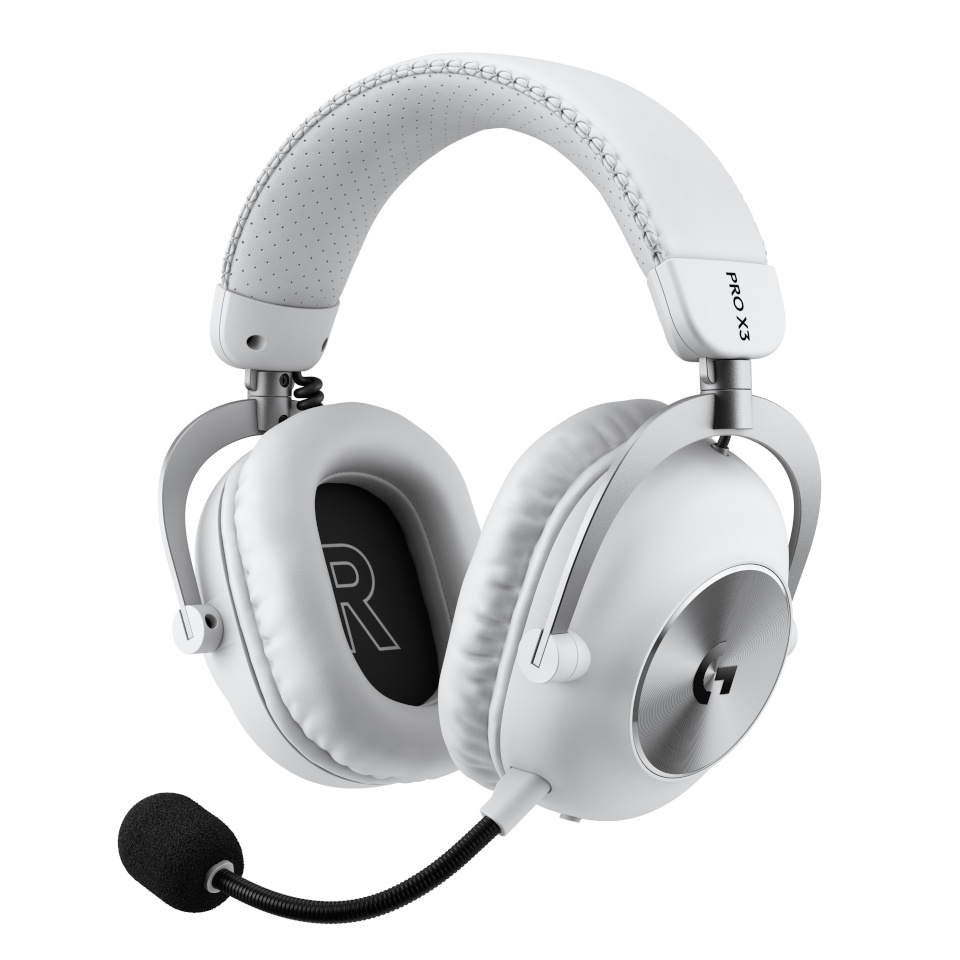 Logitech kõrvatropid PRO X3 Lightspeed Wireless, valged