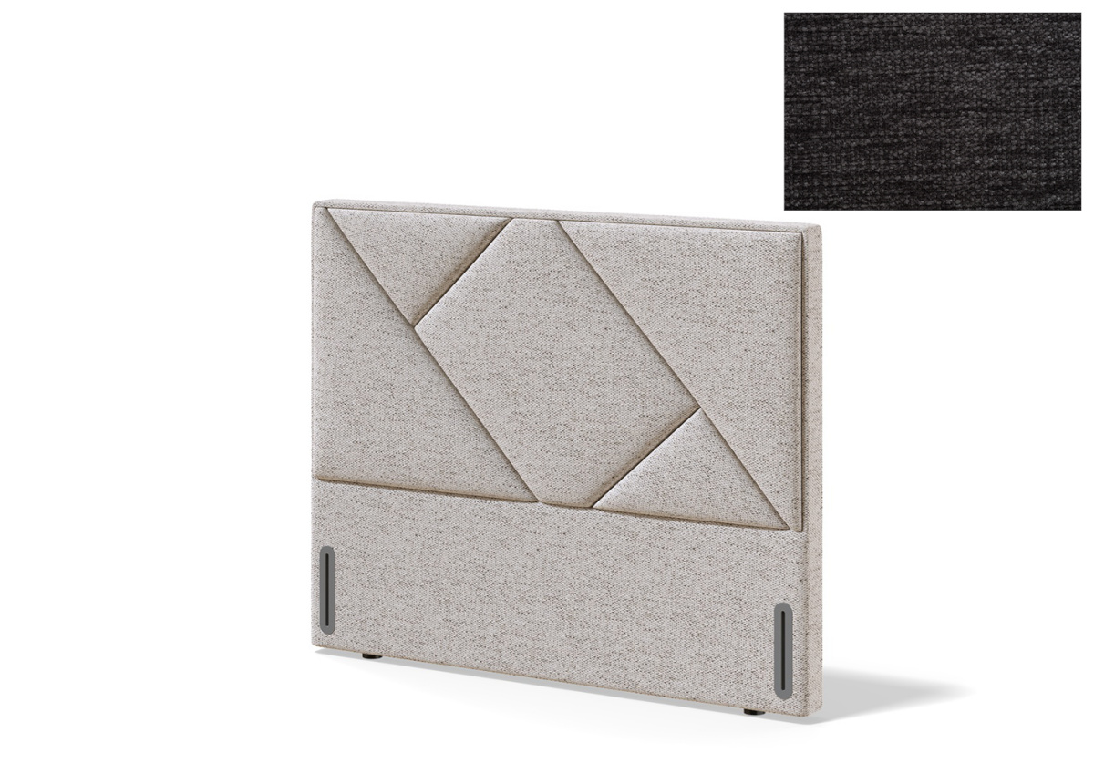 Sleepwell voodiots RED/BLACK GEOMETRY,  91x12.5x131cm, VERANO tumehall