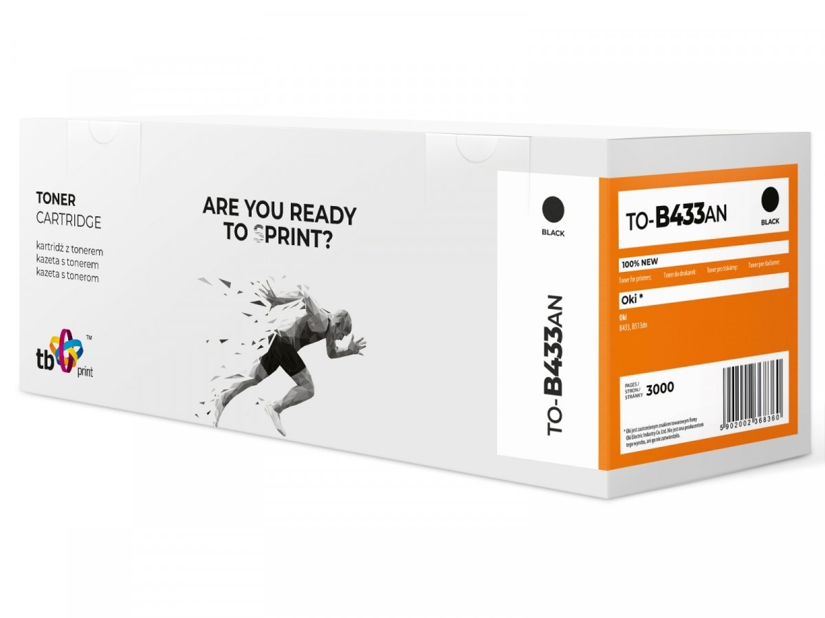 TB Print tooner for OKI B433/513 TO-B433AN BK 100% new