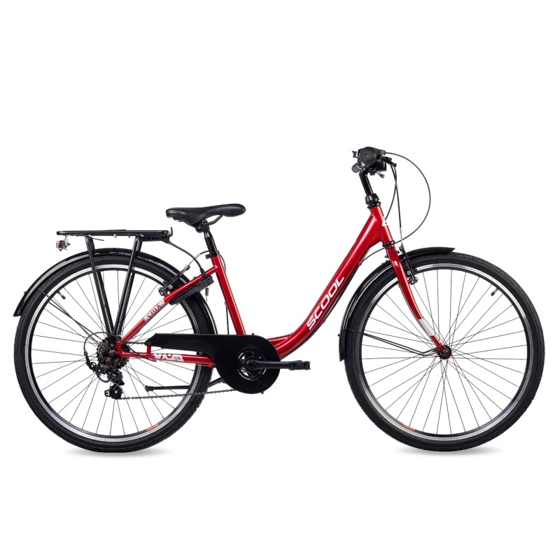 S´COOL Noorte laste jalgratas chiX, 26" Red/White