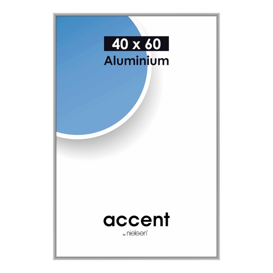 Nielsen Design pildiraam 55124 Accent Frosted hõbedane 40x60 cm