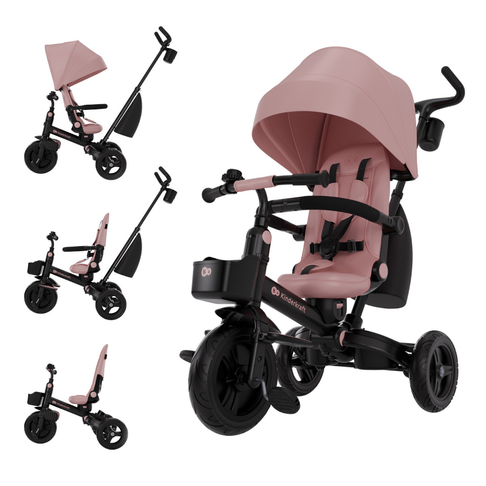 KINDERCRAFT kolmerattaline AVEO 2 Plus, roosa, KRAVEO02PNK0000