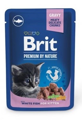 Brit kassitoit Premium by Nature Kitten White Fish, 100g