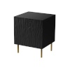 Cama Meble öökapp Bedside Table 2tk JUNGLE 53,5x40,5x44 must matt + golden legs
