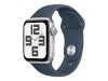 Apple Watch SE GPS 40mm hõbedane Aluminium Case with Storm sinine Sport Band - M/L Apple