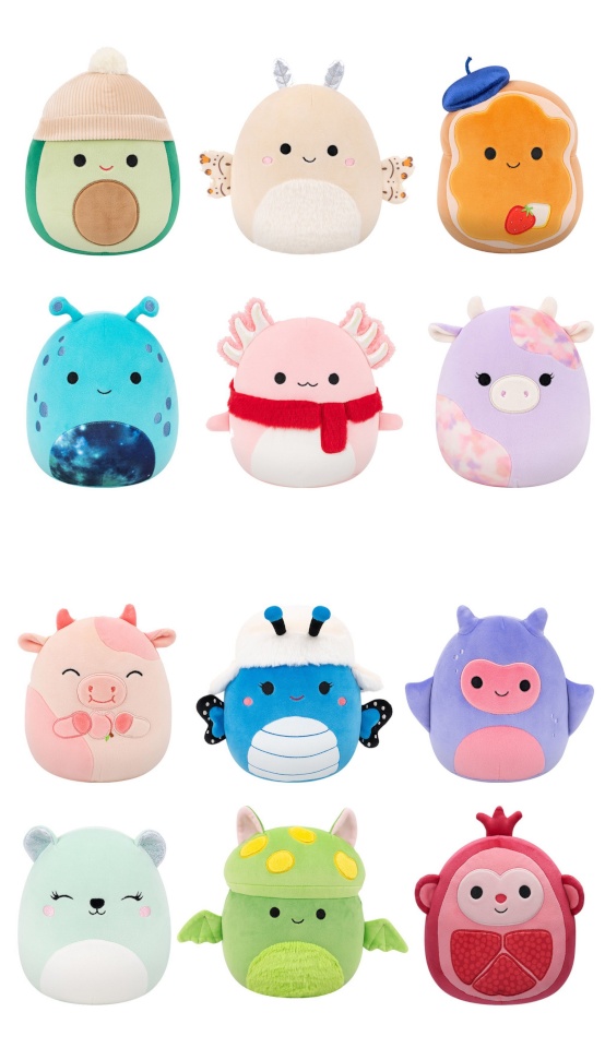 Squishmallows pehmete mänguasjade komplekt P25, 19cm