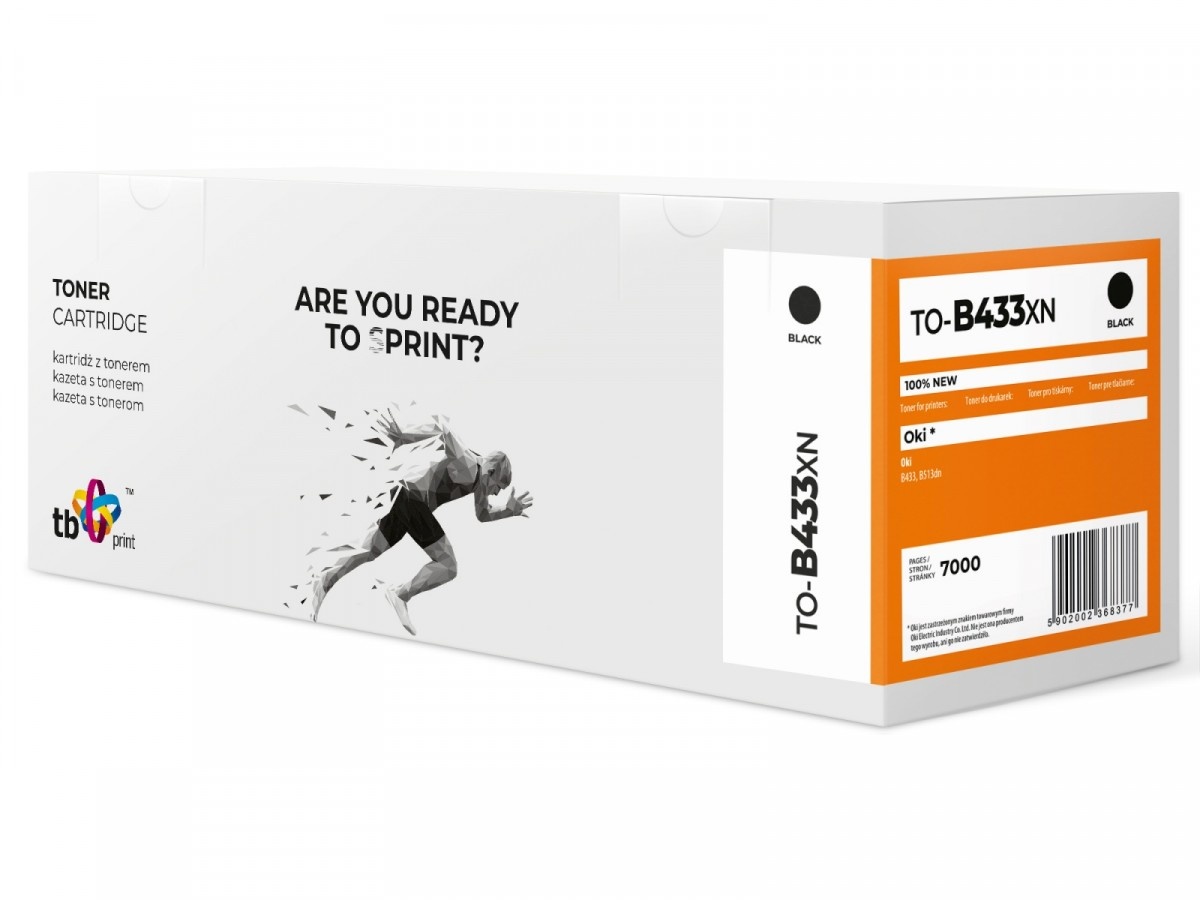 TB Print tooner for OKI B433/513 TO-B433XN BK 100% new