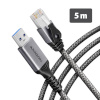 Axagon AXAGON ADE-AM50 USB-A 5Gbps - Gigabit Ethernet adapter with integrated CAT6 RJ-45 network cable (5 m), Asix AX88179B