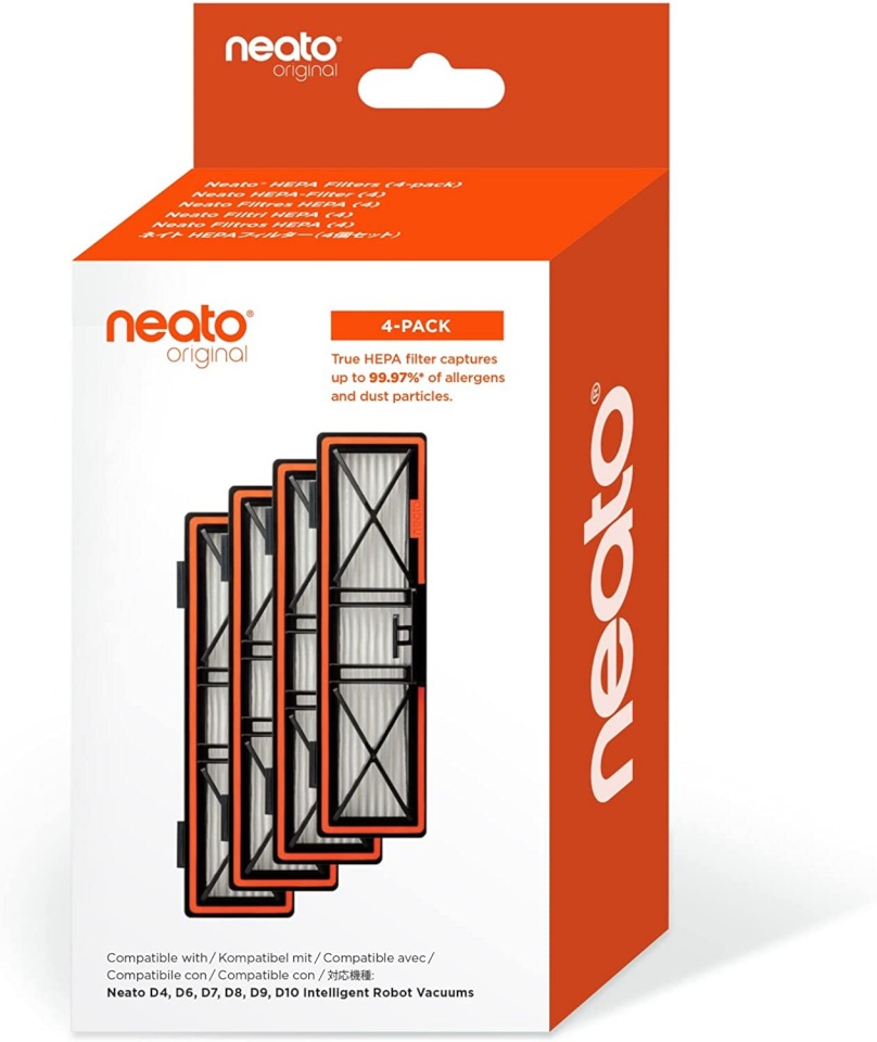 Neato filter True HEPA Filter with Mesh, 4tk pakis