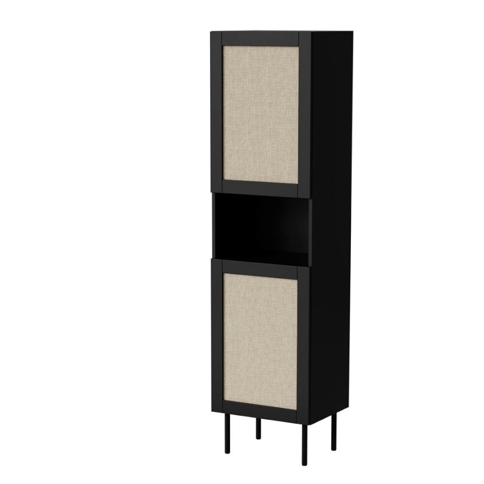 Cama Meble riiul Cabinet JUTA 50x39,5x190 must + linol calabria