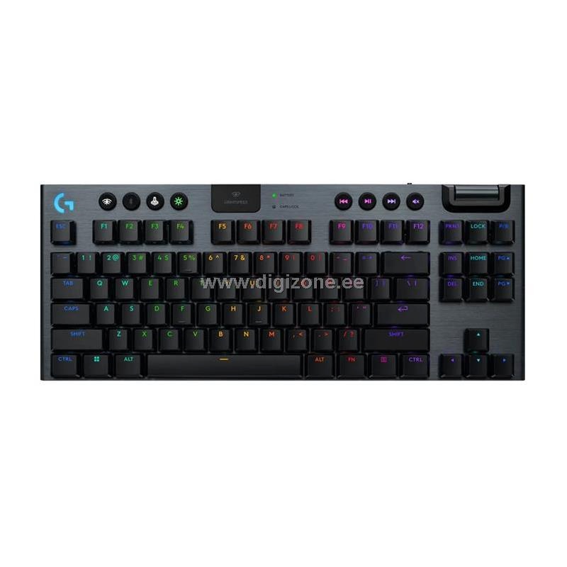 Logitech klaviatuur G915 X LightSpeed TKL Tactile US (W), must