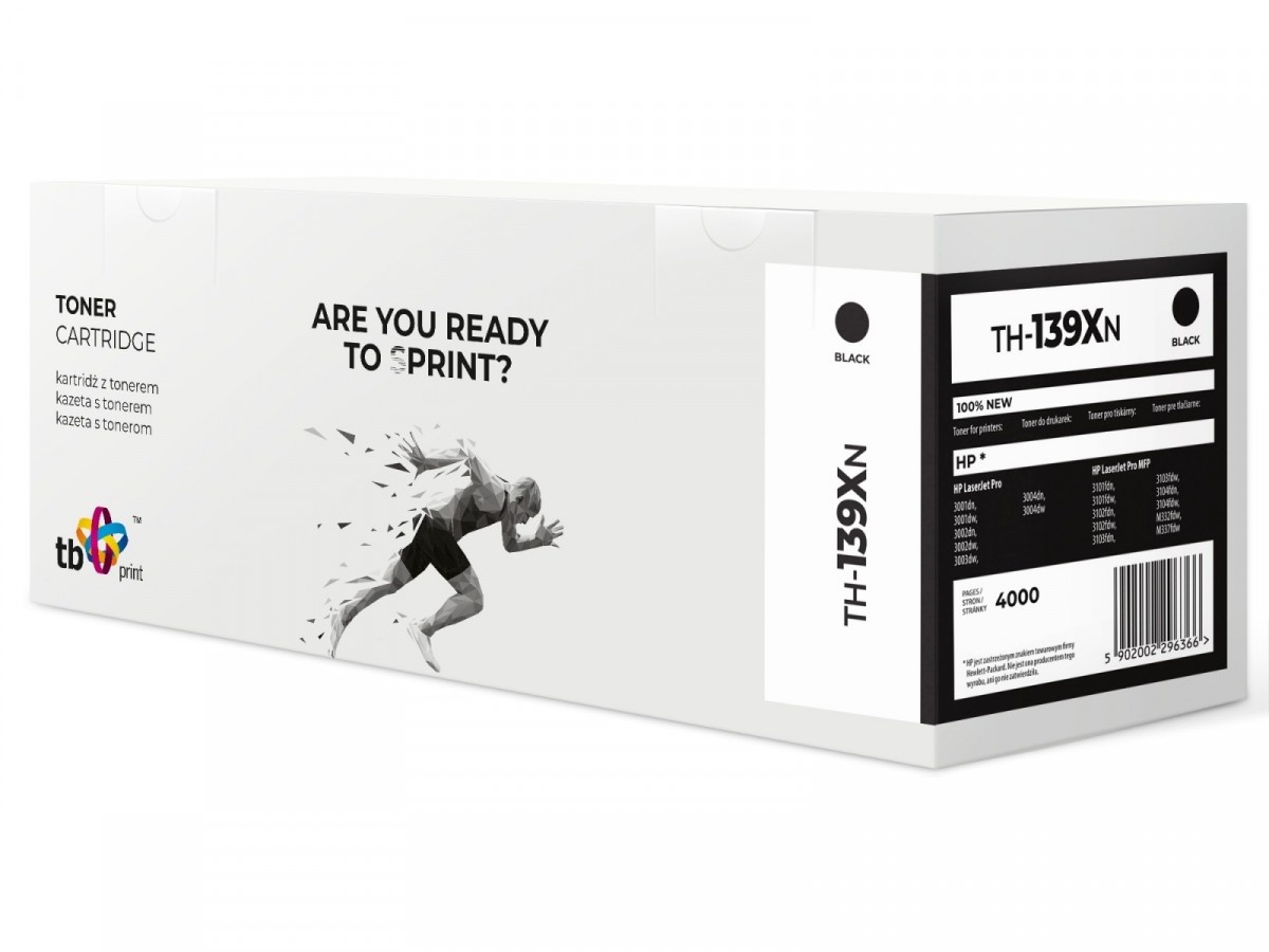 TB Print tooner for HP LaserJet Pro 3001 TH-139XN 100% new must