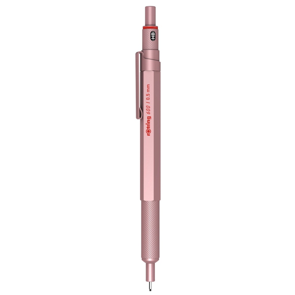 Rotring kirjutusvahend 600 Mechanical Pencil, 0.5mm, roosa kuld