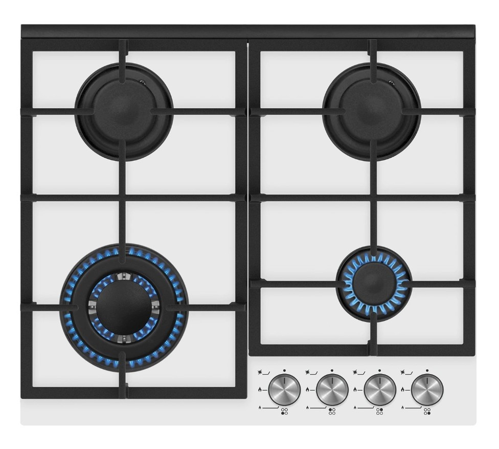 Kluge gaasipliidiplaat KPG6010WG Gas Hob, valge