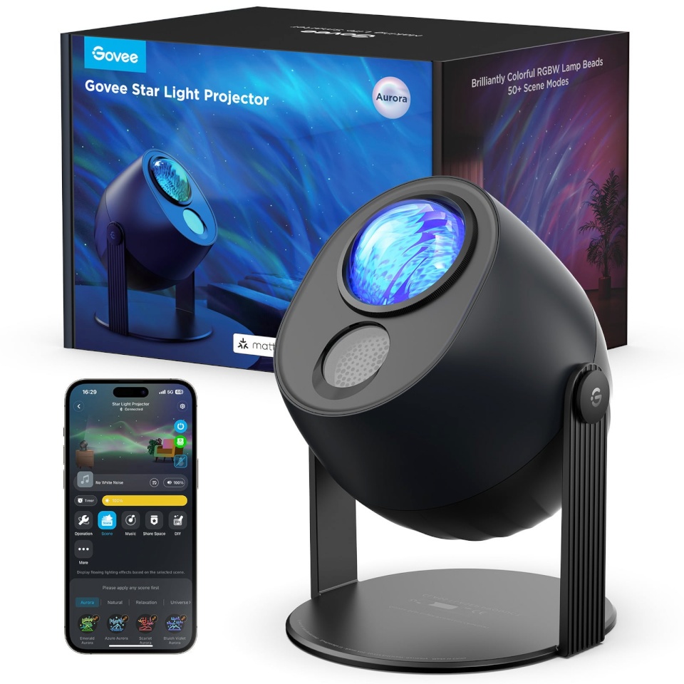 Govee tähevalgusprojektor H6093011 Star Light Projector, must