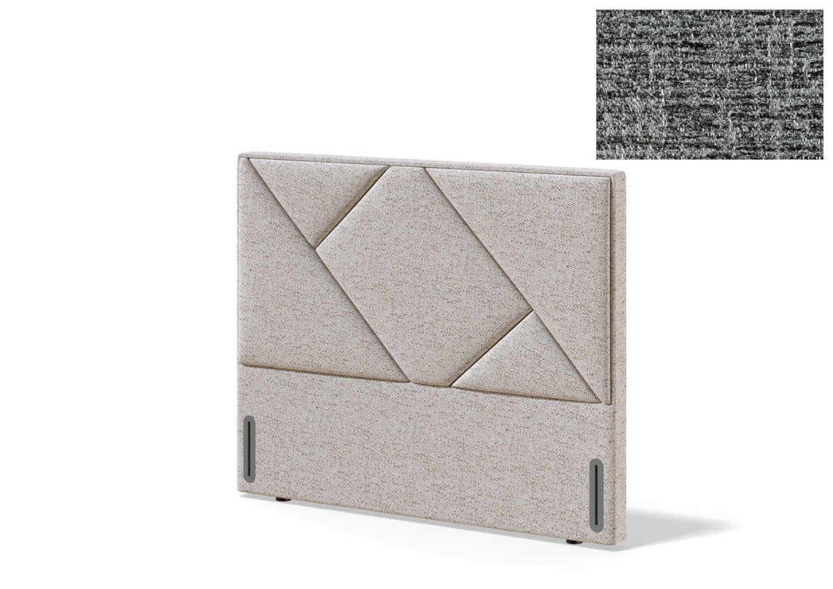 Sleepwell voodiots RED/BLACK GEOMETRY, 181x12.5x131cm, AVOLA tumehall