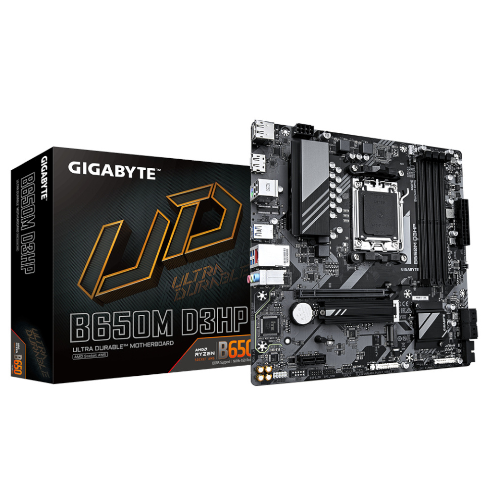 Gigabyte emaplaat B650M D3HP (B650,AM5,mATX,DDR5)