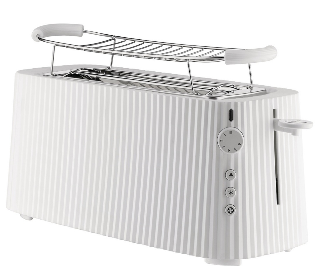Alessi röster MDL15W XL Plisse Toaster, valge