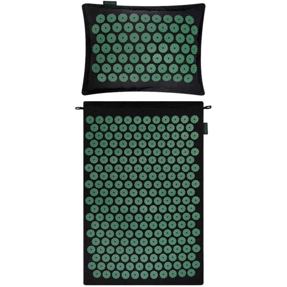 Spokey Mata do Akupresury i z Poduszką Akumat must-roheline 944215