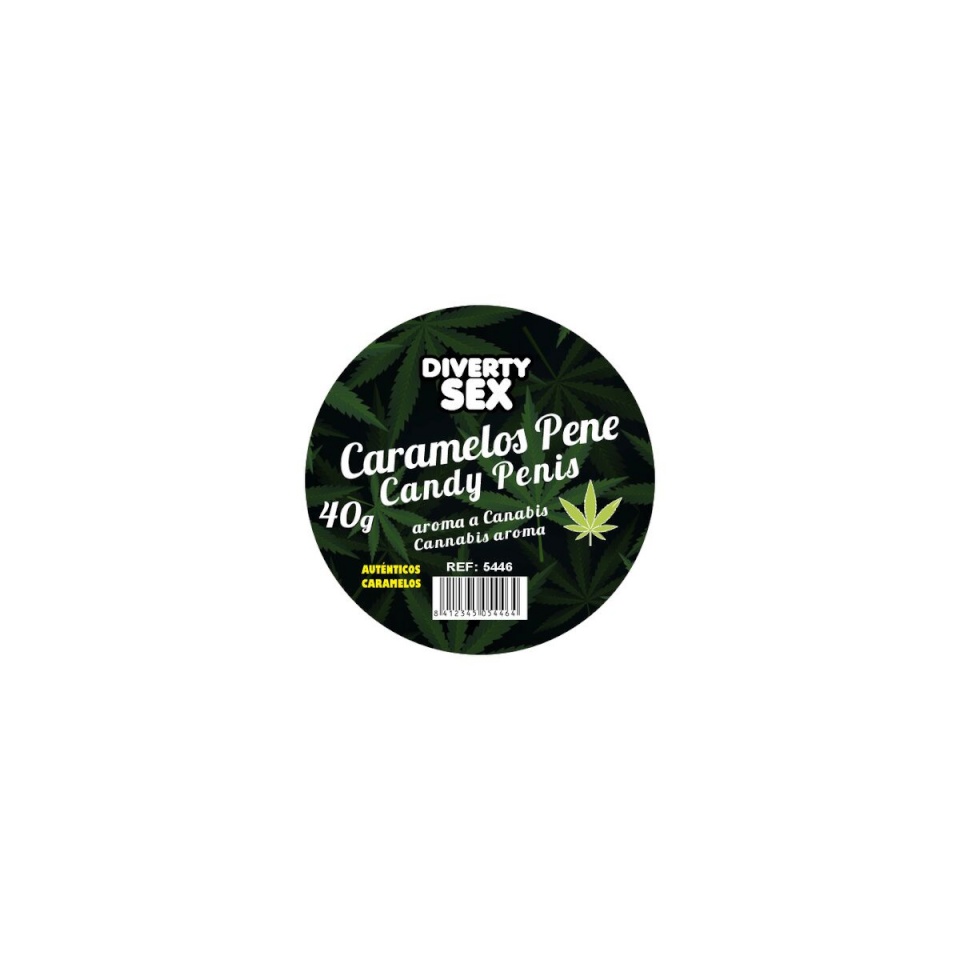 Maiustused Divertysex Marihuaana Peenis 12 Tükid, osad