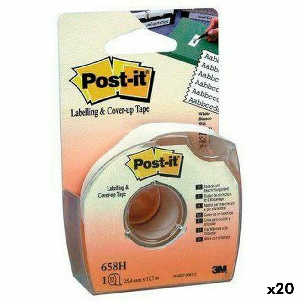 Post-it kleeplint 658H valge 25.4 mmx17.7 m 12tk