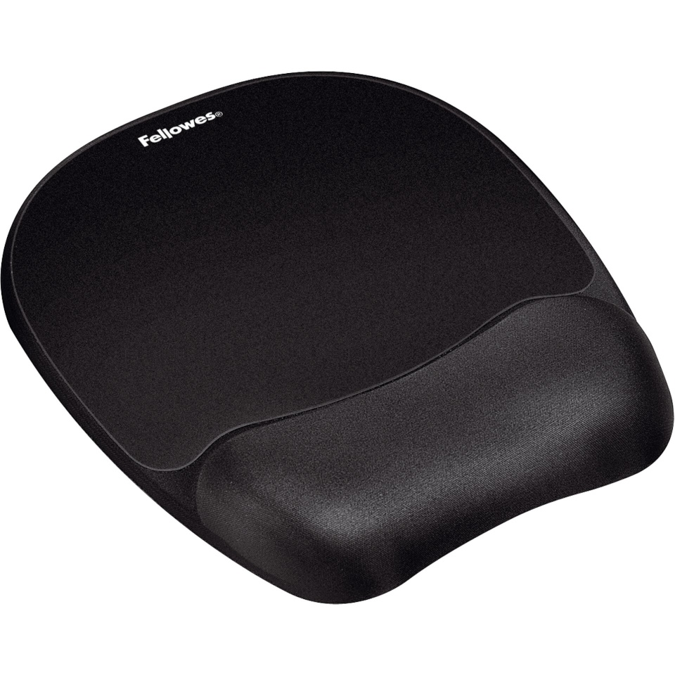 Fellowes hiirematt Memory Foam Wrist Support with Mousepad, must